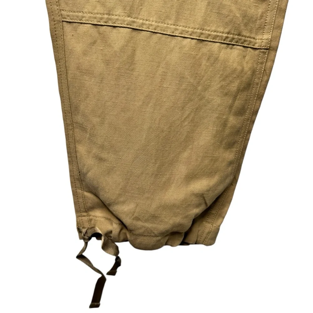 Polo Ralph Lauren Khaki Silk/Linen Blend Cargo Pants NWT 6 - Picture 7 of 10